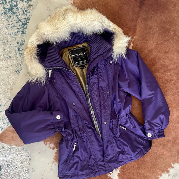 Metropolis Jackets & Coats Vintage Fur Ski Jacket Poshmark